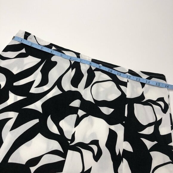 CARAMELU Black & White Abstract Swirl Flared Girly Summer Skirt SIZE 9/10 - Picture 12 of 13